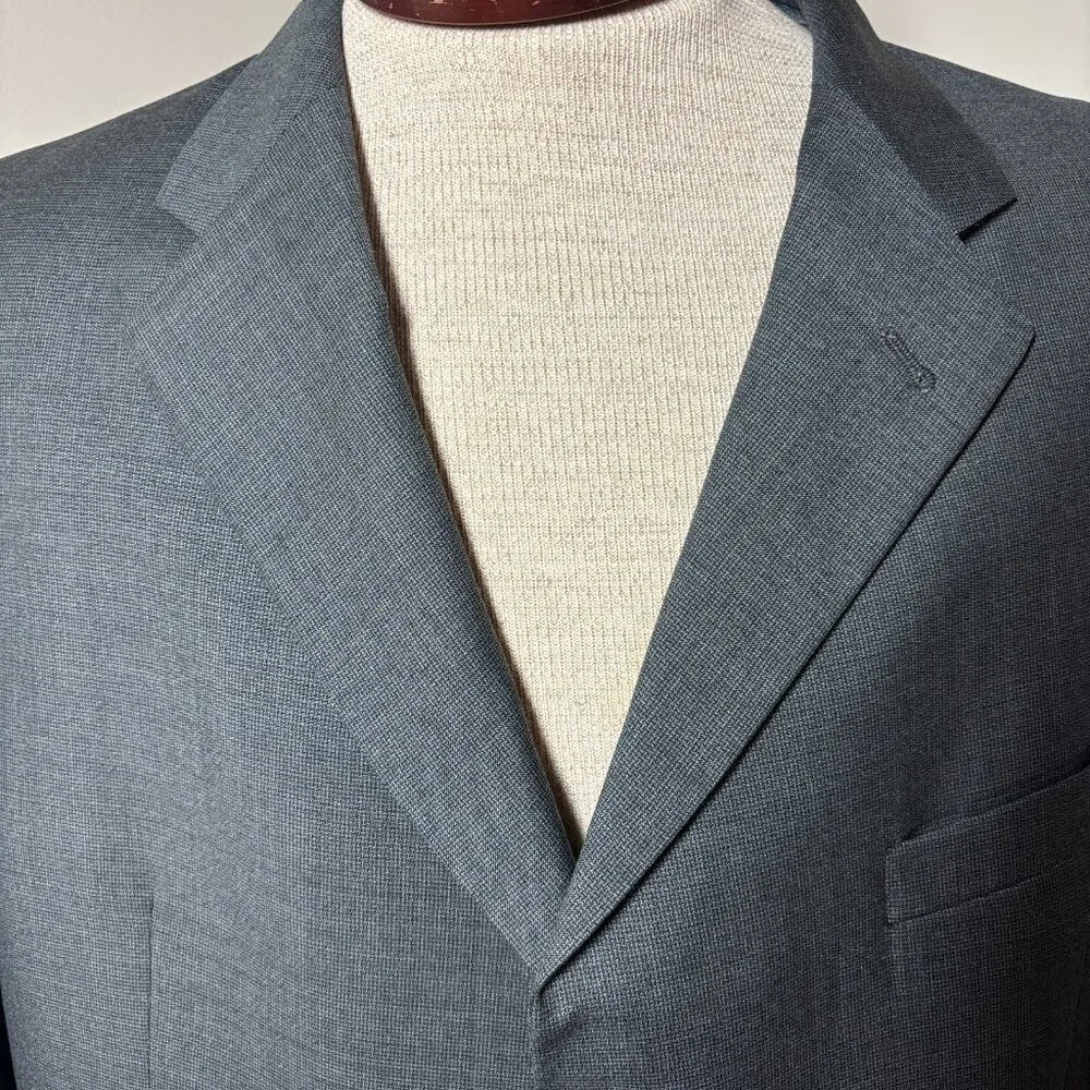 Coppley Ermenegildo Zegna Wool Sport Coat Gray Single Breasted Mens Size‎ 40R